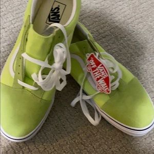 Size 13 men’s, never worn green vans